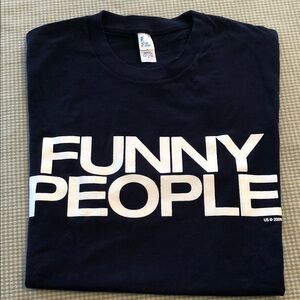Funny People 2009 Original Movie Promo Navy Graphic Tee Size M #1159